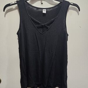 Old Navy Black Crisscross Tank Top